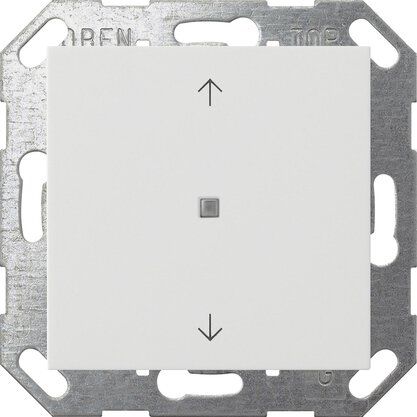 Gira 517327 Taster Wippe 2-fach , One und KNX, System 55, reinweiß seidenmatt