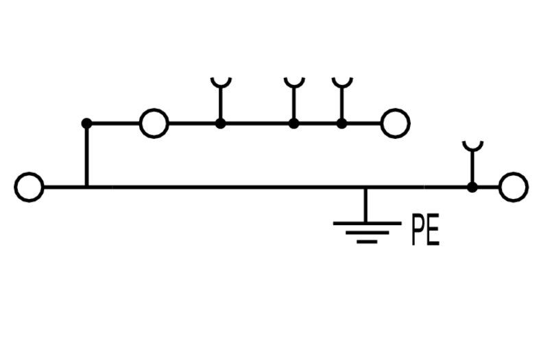 Weidmüller A2T 2.5 PE Schutzleiter-Reihenklemme 2,5mm² 2-Stock, A-Reihe
