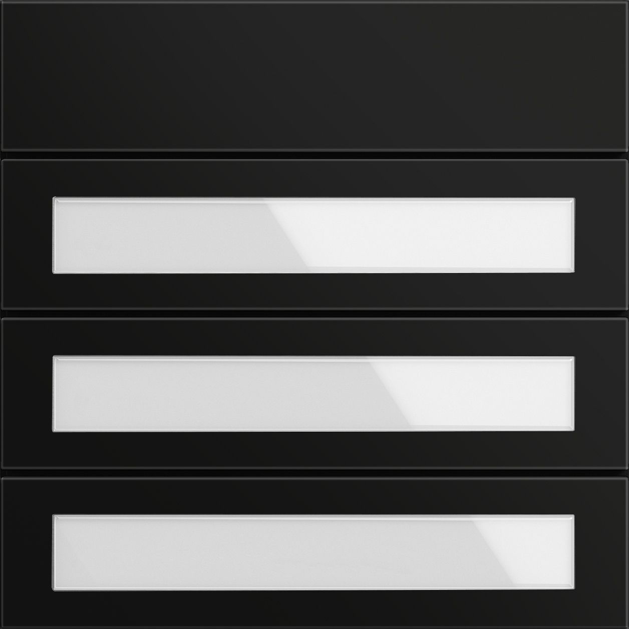 Gira 5533925 Ruftastenmodul 3-fach, System 106, Schwarz matt