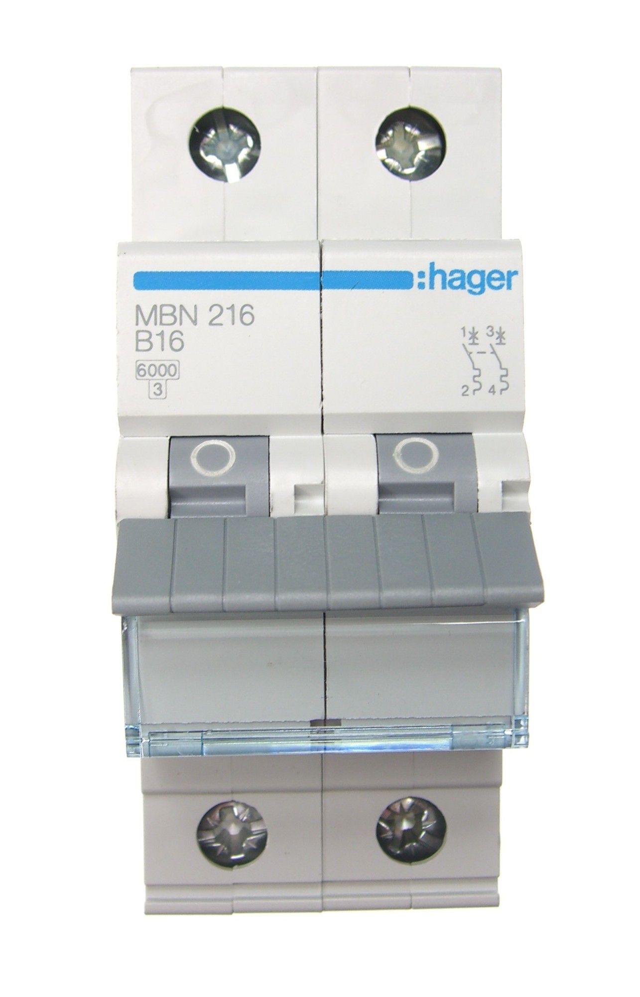 Hager MBN 216 Leitungsschutzschalter 16A, 2polig