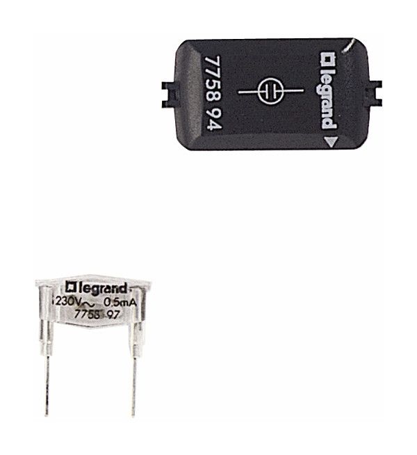 Legrand 775894 Glimmaggregat 230V/0,5mA, grün
