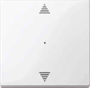 Merten 619425 Wippe für Tastermodul 1-fach mit Aufdruck Auf/Ab, System M, aktivweiß glänzend