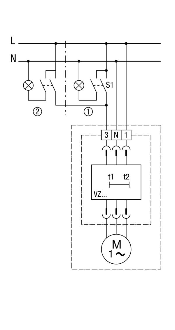 Maico ER 100 VZ Ventilatoreinsatz, 100 m³/h, mit Verzögerungszeitschalter