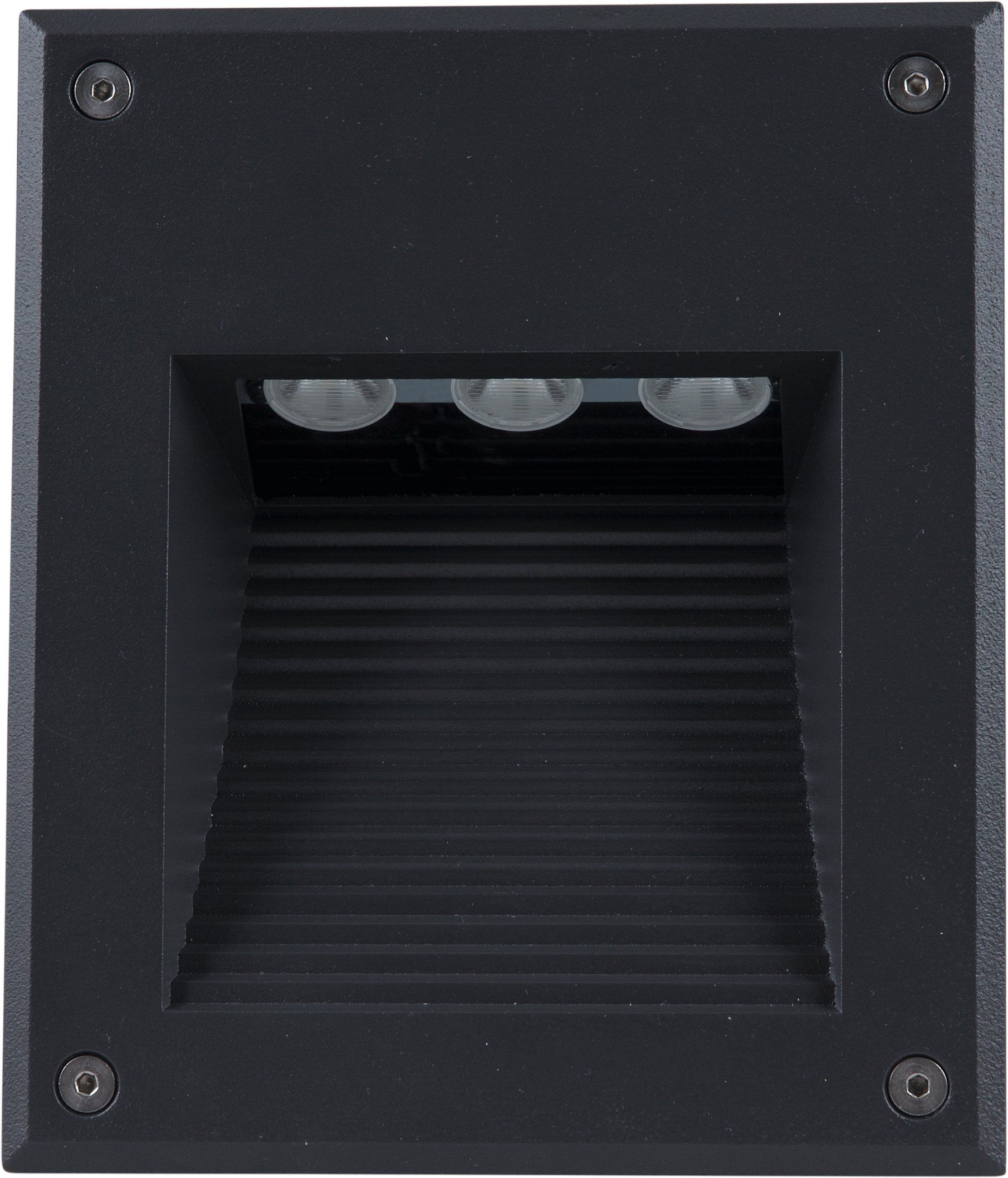 Heitronic 35288 Wandeinbauleuchte DORA, 3 W, 3000 K, anthrazit