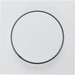 Berker 11378989 Zentralstück mit Regulierknopf für Drehdimmer, S.1/B.3/B.7, polarweiß glänzend
