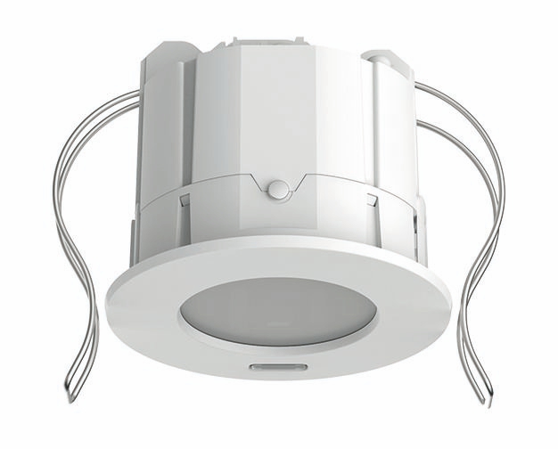 Theben 2039100 PlanoSpot 360 KNX DE WH Präsenzmelder für Deckeneinbau, 3 x Licht u. 2 x HKL, max. 8 x 8 m bei Höhe 3,5 m