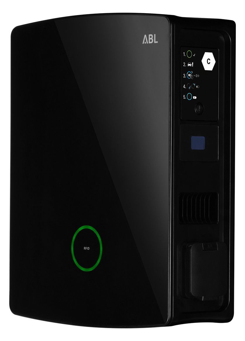 ABL 100000180 Wallbox eM4 Twin, Controller, 11/22 kW, 2x Typ 2 Steckdose verriegelbar, reev ready