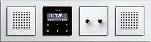 Gira 228203 Lautsprecher für Unterputz-Radio, System 55, reinweiß glänzend