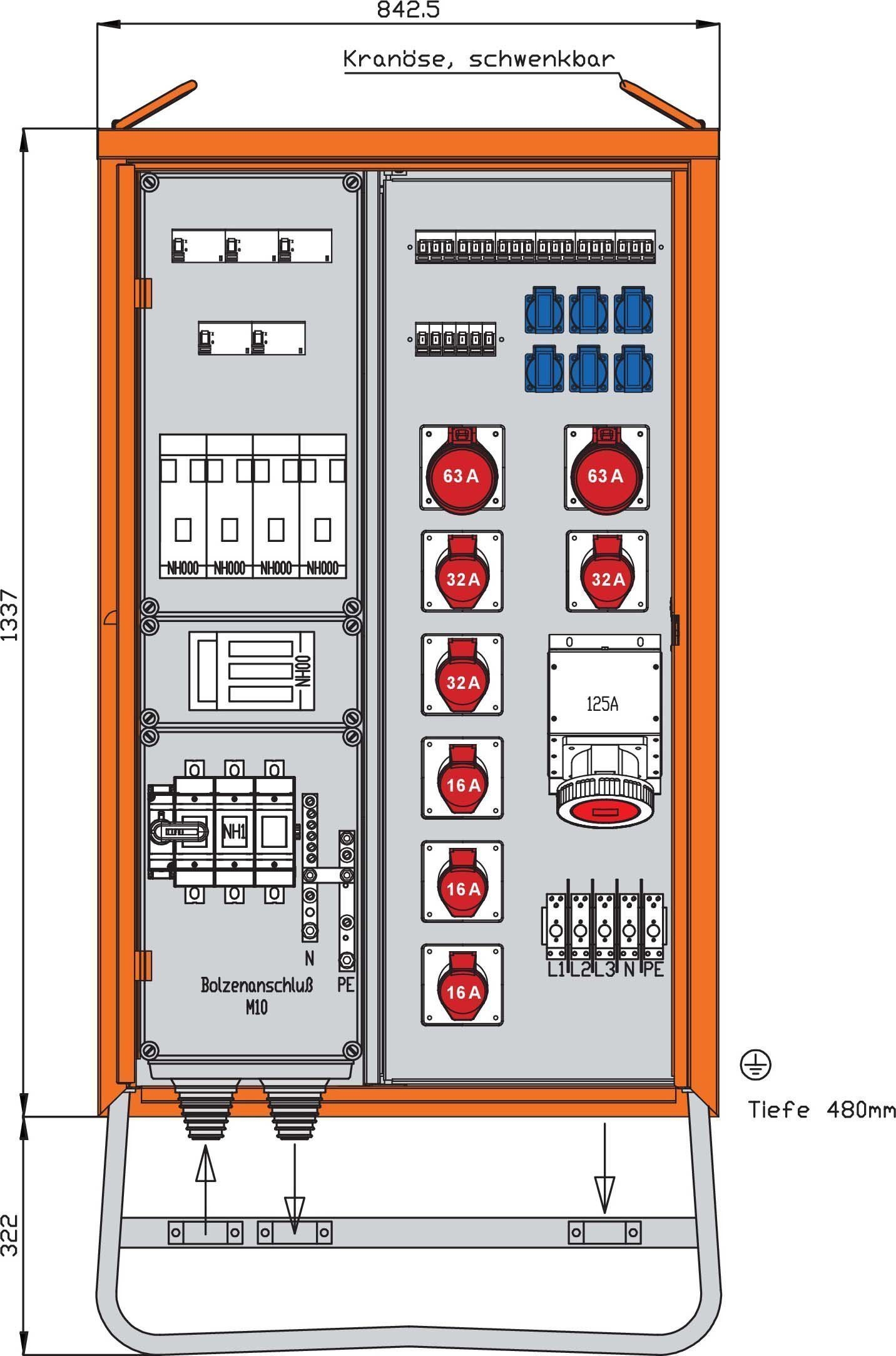 Walther Electric WV0572R1 Verteilerschrank 139kVA