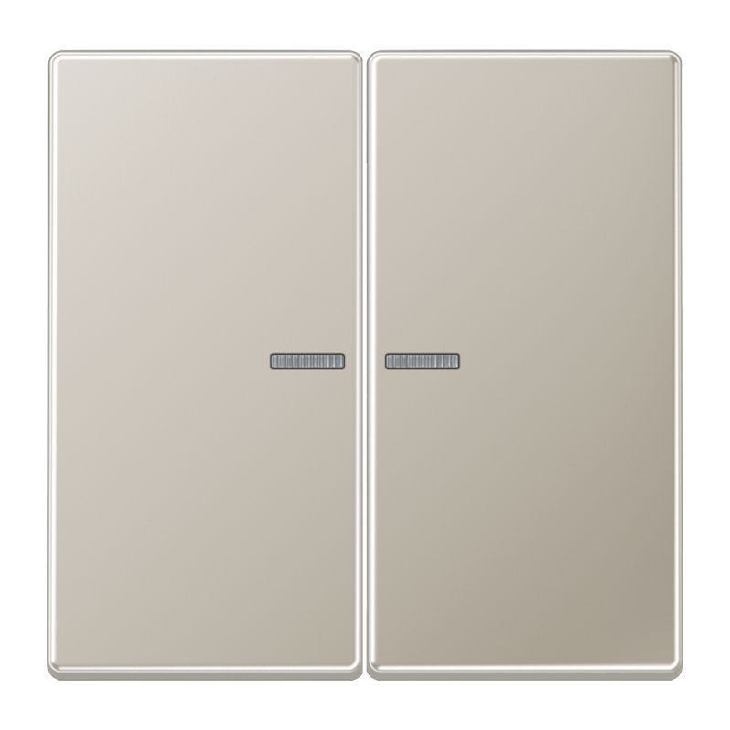 Jung ES102KO5 Wippe mit Lichtleiter für Taster 2-fach, F10, Serie LS, Edelstahl