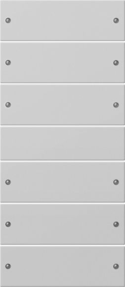 Gira 2186015 Wippenset 6-fach (3+3), System 55, grau matt(lackiert)