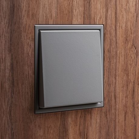Jung LSZAL982BFD Rahmen 2-fach, senkrechte und waagerechte Montage, Thermoplast lackiert, LS ZERO, dark (lackiertes Aluminium)