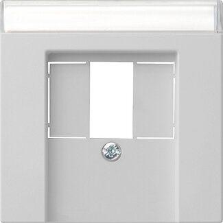 Gira 0876015 Abdeckung mit Beschriftungsfeld TAE USB, System 55, grau matt