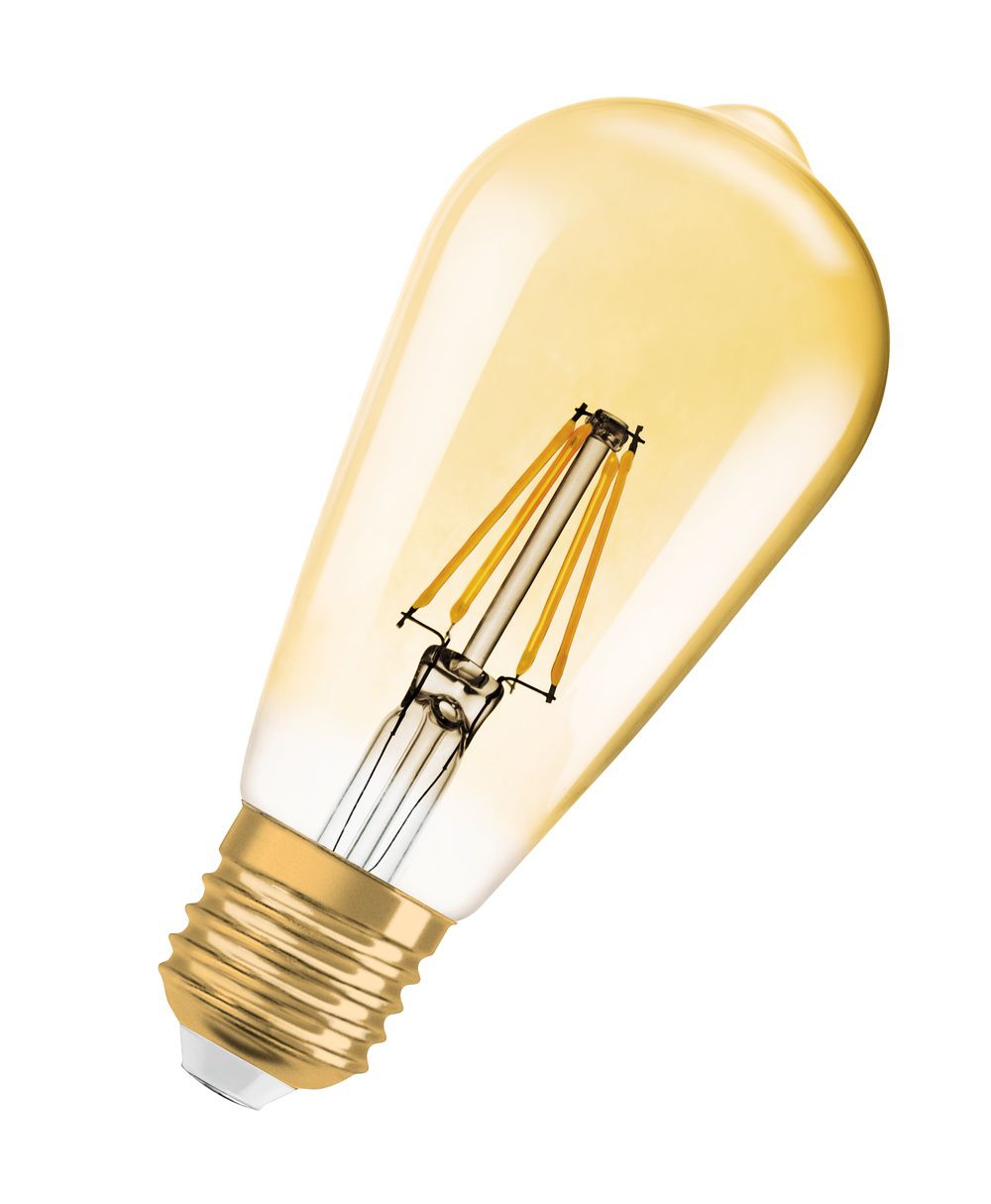 Ledvance 4099854091377 Vintage 1906® LED EDISON, < 360°, 4 W, 824, 410 lm, E27, nicht dimmbar