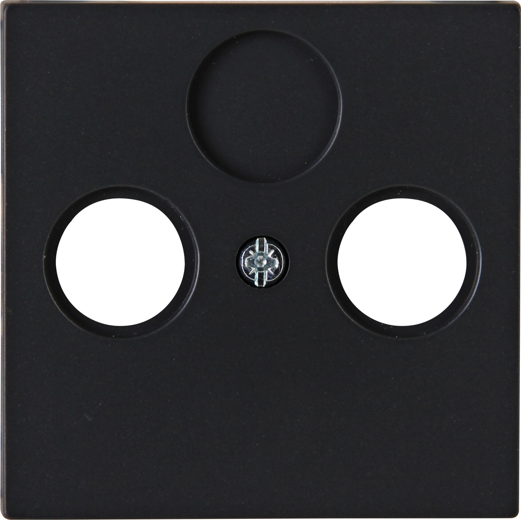 Kopp 490950007 HK07 - Antennen-Abdeckung TV/RF, Farbe: schwarz matt