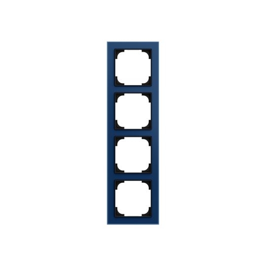 Busch-Jaeger 1724-4028-101 Rahmen 4-fach, Busch-art linear, blauglas