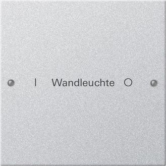 Gira 220126 Wippenset 1-fach beschreibbar System 55 F Alu lackiert
