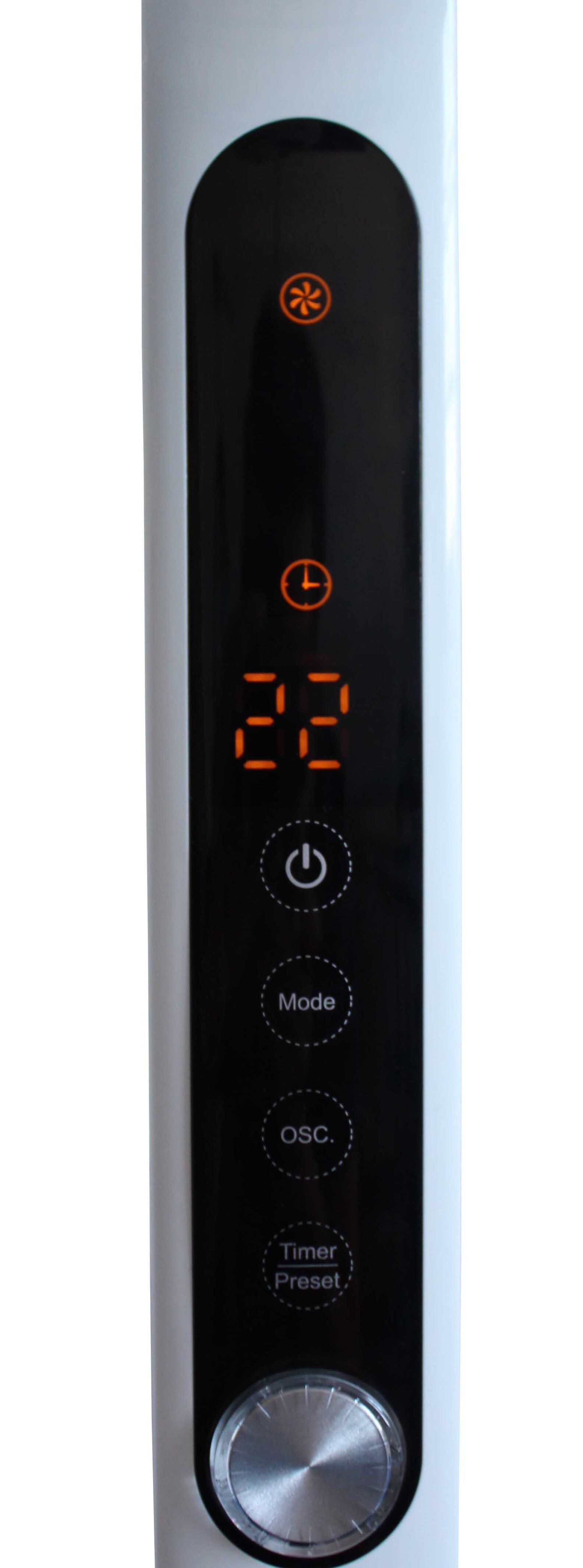 Fakir 6965009 Standventilator Premium, 70°/20°, 36W, 22 Stufen, Fernbedienung, Timer-Funktion
