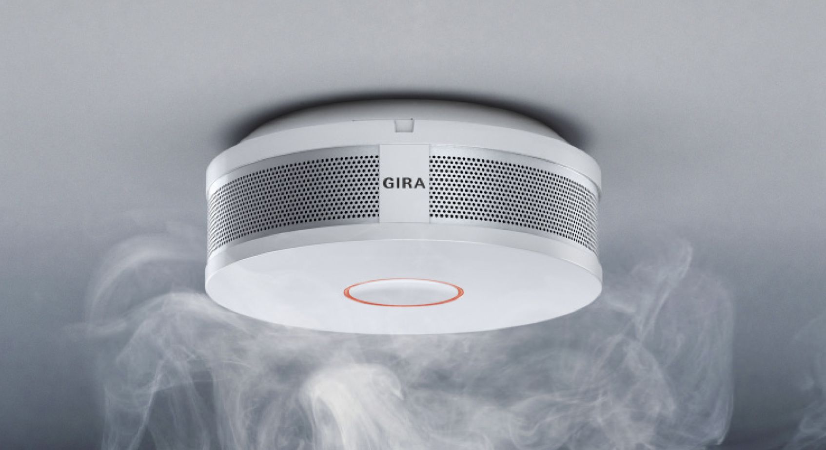 Gira 233602 Rauchwarnmelder Dual Q, kombinierter Rauchwarn- und Thermomelder, Q-Label zertifiziert