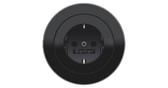 Berker 10122045 Rahmen 2-fach, Serie R.Classic, schwarz glänzend