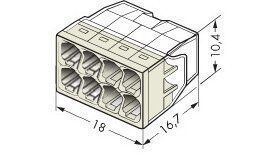 WAGO 2273-208 Verbindungsdosenklemme 8x0.5-2.5mm², 8 Leiter