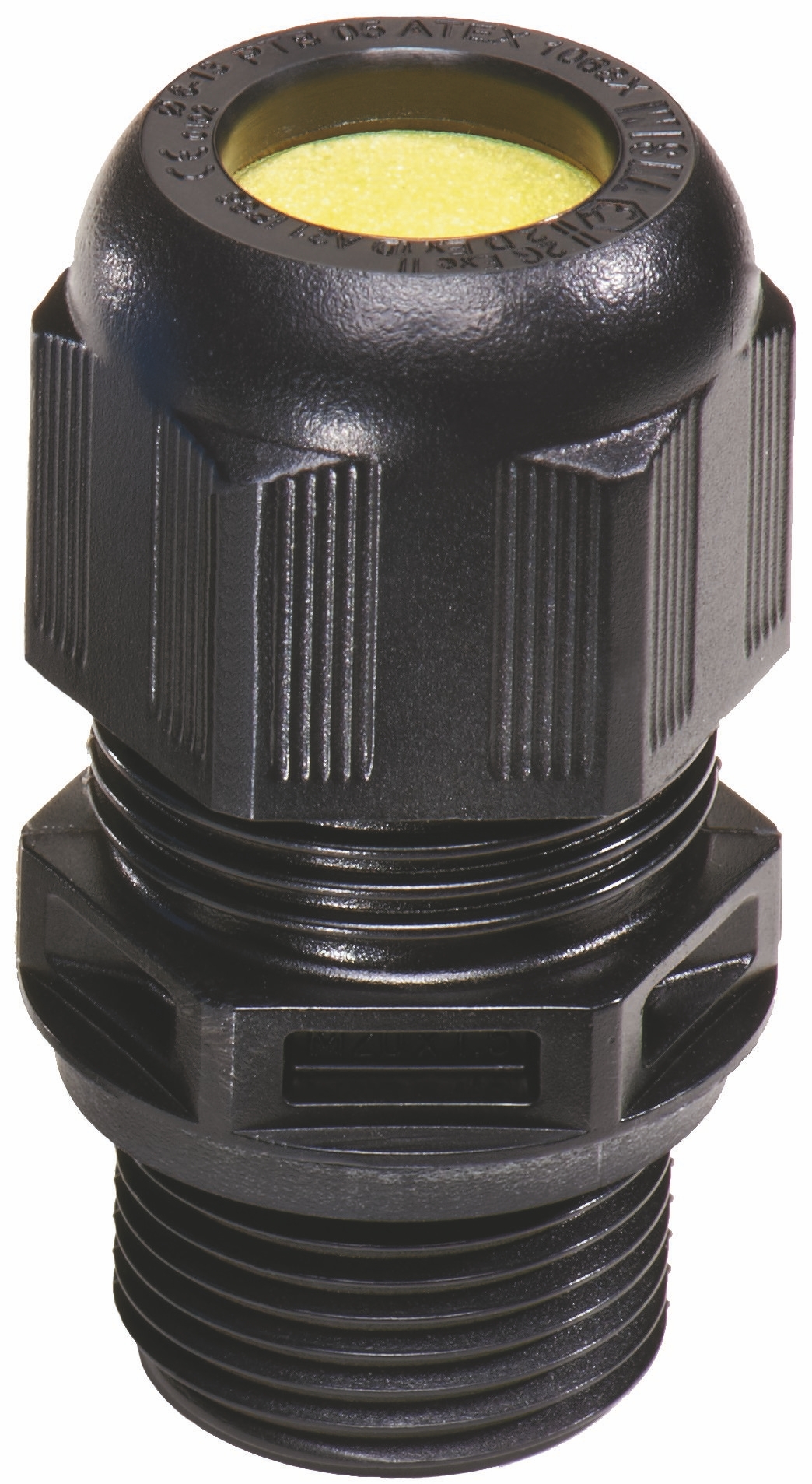 WISKA 10103452 EX Kunststoffkabelverschraubung M63, LowTemp, lang, erhöhte Sicherheit, IP68, 34 bis 48 mm, schwarz