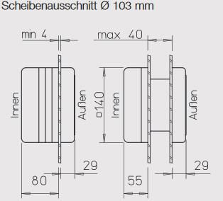 Helios MiniVent HR 90 KE Minilüfter mit Kugellager