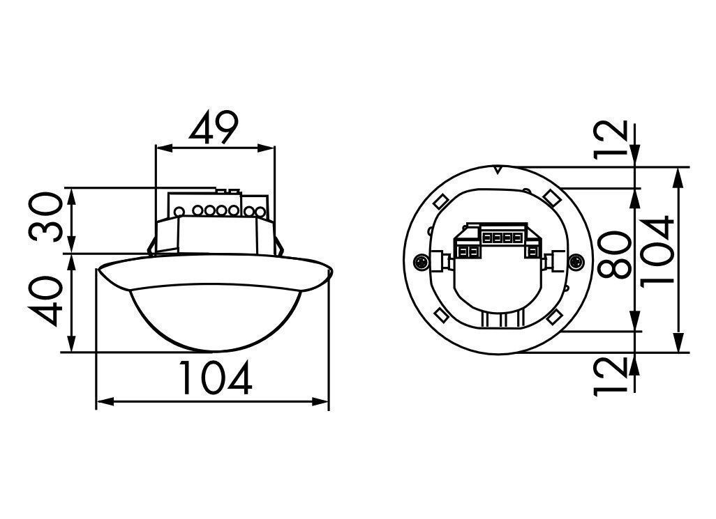 B.E.G. 92143 PD4-M-2C-K-DE  Präsenzmelder 360°