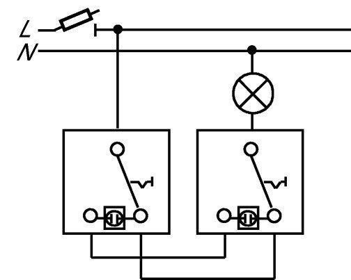 Busch-Jaeger 2000/6 US Wippschalter-Einsatz, Aus-/Wechselschalter, 10 A, 250 V, für Wippe 1-fach