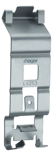 Hager Tehalit L4253BCHR Klammer zu Brüstungskanal BR/A/S Oberteil 80mm chromatiert