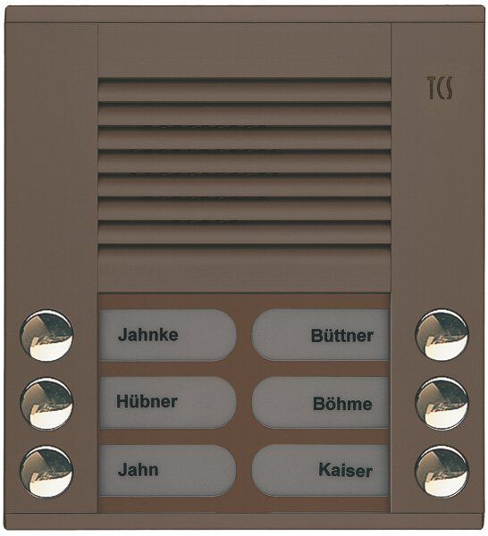 TCS PES06-EB/04 Außenstation Sprechanlage Aufputz für 6 WE
