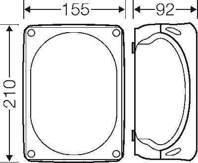Hensel DK1610G Kabelabzweigkasten IP66 210x155x92 m. Klemme