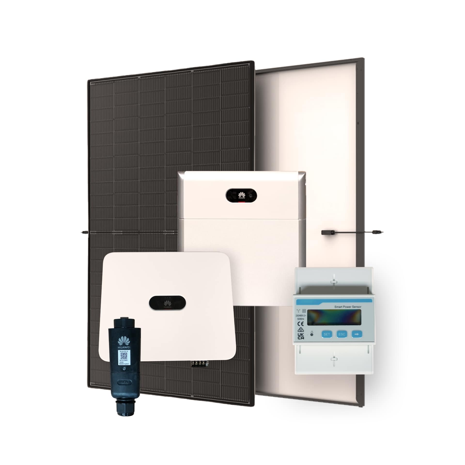 Huawei E24-PV-SET1-THH-8.90 PV-Anlage 8,90 kWp mit Speicher 5 kWh (Trina FullBlack Glas-Glas Hochleistungssolarmodul 445 Wp)