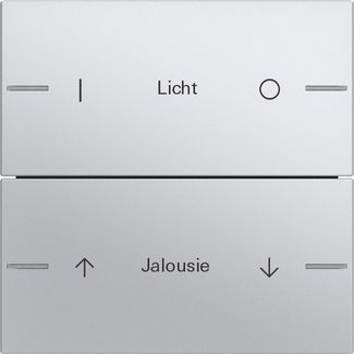 Gira 576226 Wippenset 2-fach individuell Tastsensor 4.55, Farbe Alu