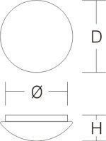 RZB 221022.002 Decken-/Wandleuchte "Flat Polymero" 2x60W, IP43