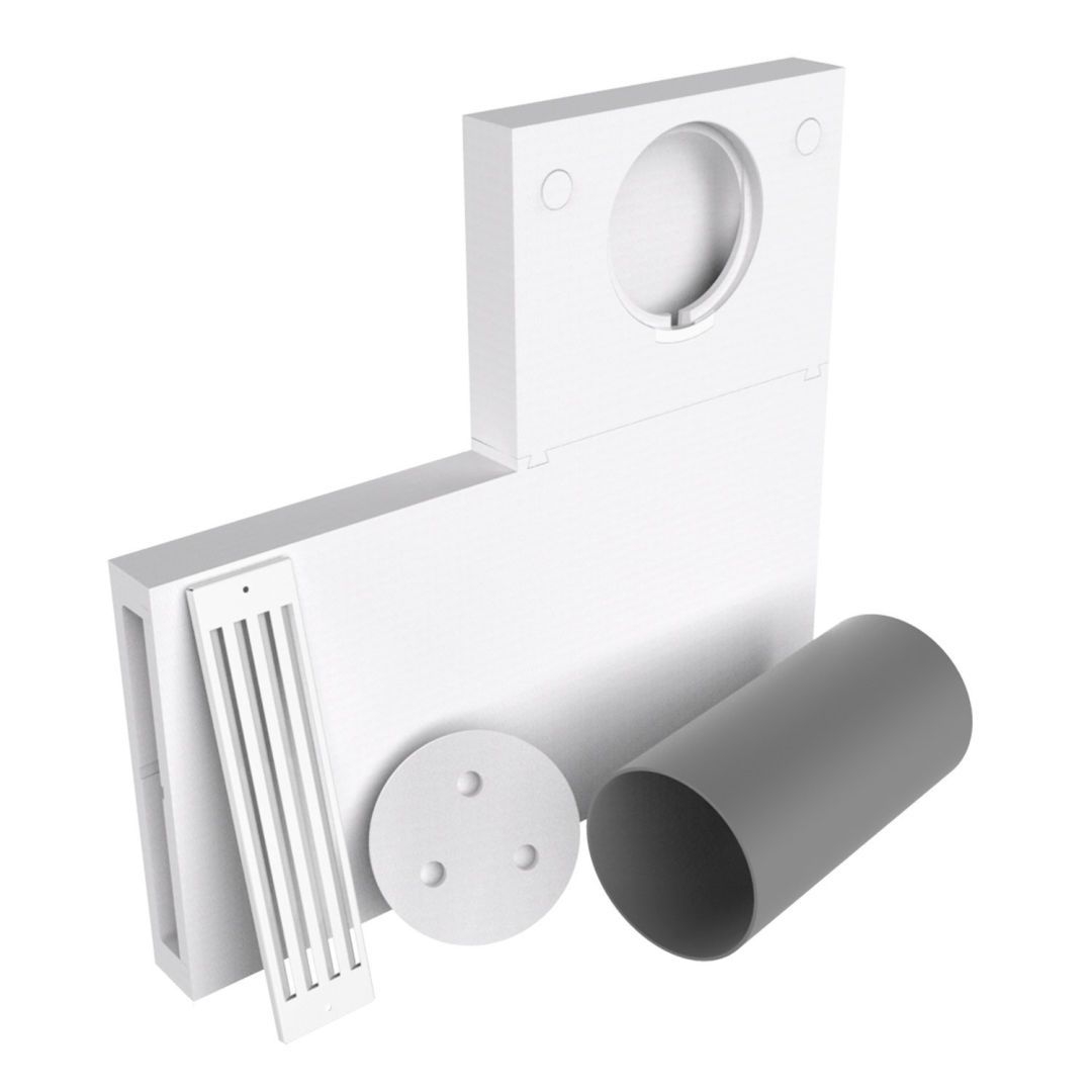 Kermi Y3502000027K x-well Laibungseinsatz dB+ für standard Laibungselement