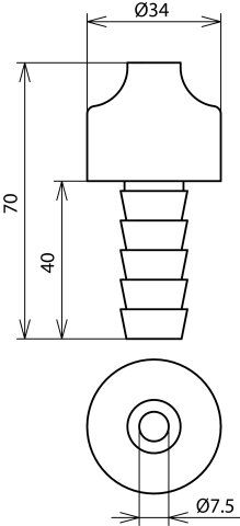 Dehn + Söhne 552 010 Dachdurchführung
