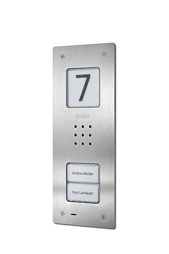 Siedle CAU850-2-0E Audio-Türstation Compact für 2 Wohneinheiten, Unterputz