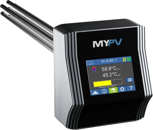 my-PV AC ELWA 2 stufenloser Heizstab 3,5 kW für PV-Überschuss, WLAN/LAN, Farb-Touch-Display