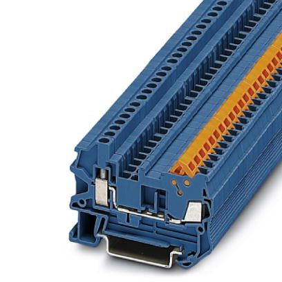 Phoenix Contact QTCU 1.5mm² Hybrid-Durchgangsklemme, 50 Stück, blau
