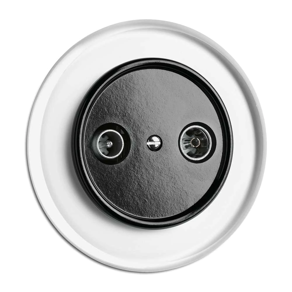 THPG 100723 Antennensteckdose Kabel Bakelit