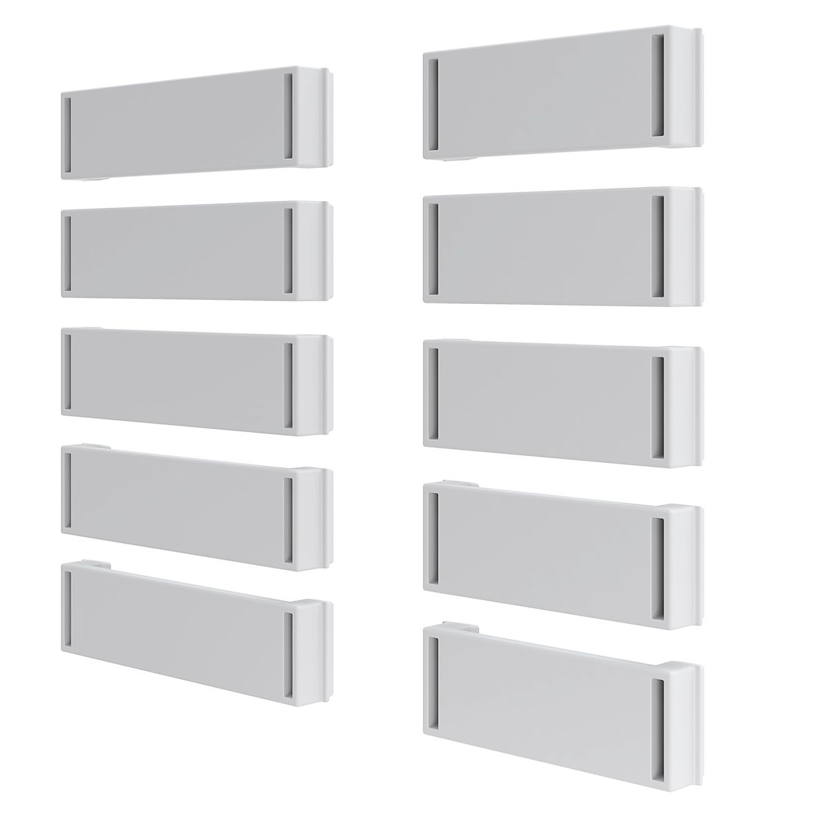 ABN ABNRY59010 Kabelclip, für Kabelkanal, in Seitenauskleidung, für R-Gehäuse, Set 5x kurz + 5x lang