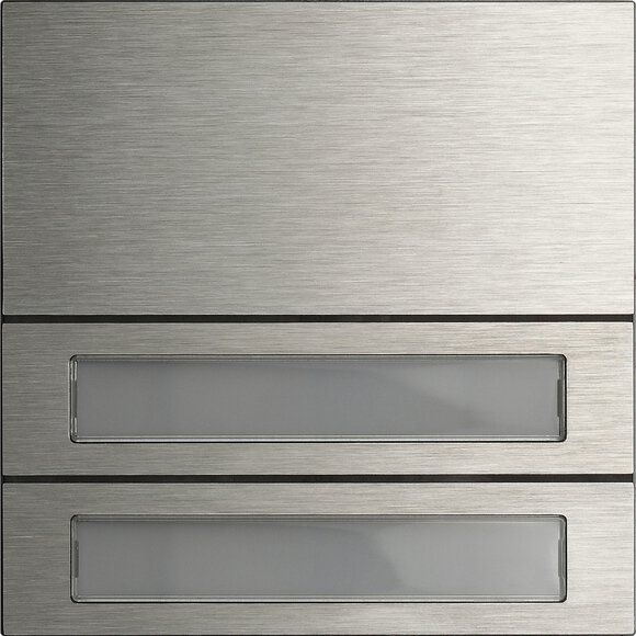 Gira 5532920 Ruftastenmodul 2-fach, System 106, edelstahl