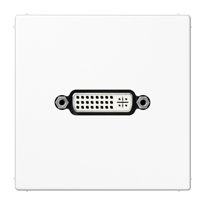 Jung MALS1193WW DVI, MultimediaAnschlussystem DVI, Serie LS, alpinweiß