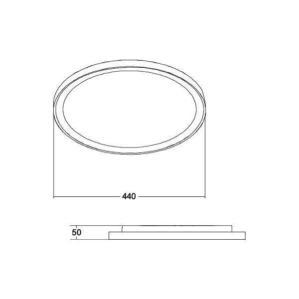 Brumberg 12209073 LED-Anbaudownlight 230 V AC, 50 Hz, 40 W, 110°, direkt/indirekt, 3000 K bis 6000 K, weiß
