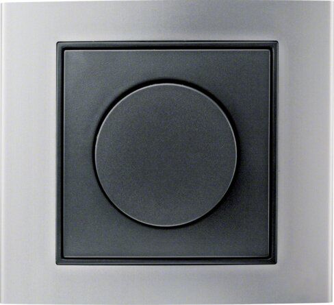 Berker 11371606 Zentralstück mit Regulierknopf für Drehdimmer, S.1/B.3/B.7, anthrazit matt
