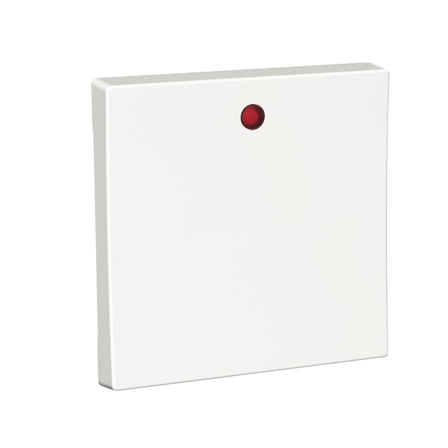 Elso WDE002026 Wippe1-fach mit roter Linse, Exxact, weiß glänzend