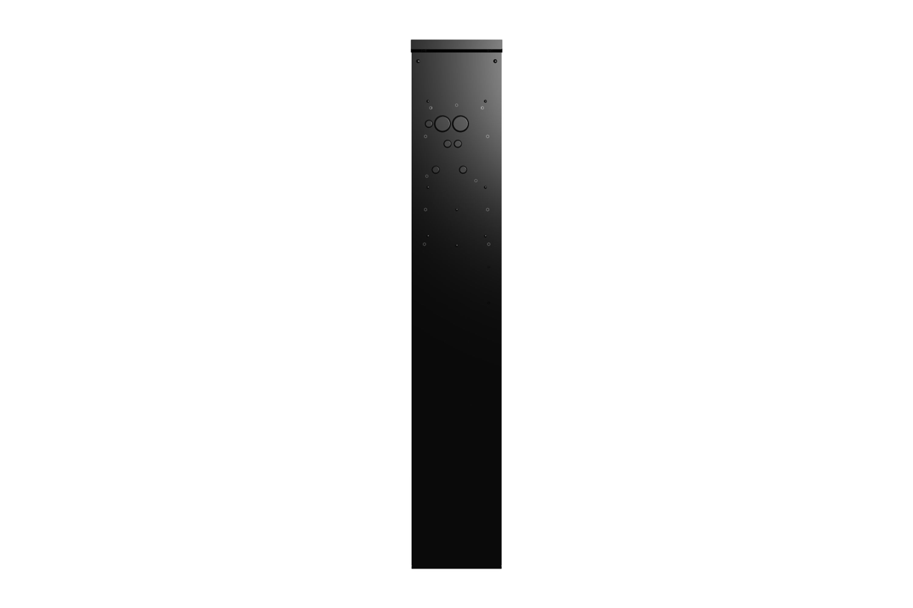 ABL 100000361 Stele POLEM4 Single für Wallboxen eM4 Single + eMH2 + eMH1, RAL 9011, LED, 1647 x 280 x 180 mm