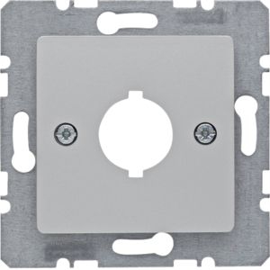 Berker 14317003 Zentralplatte für Melde- und Befehlsgerät Ø 18,8 mm, Zentralplattensystem, Alu