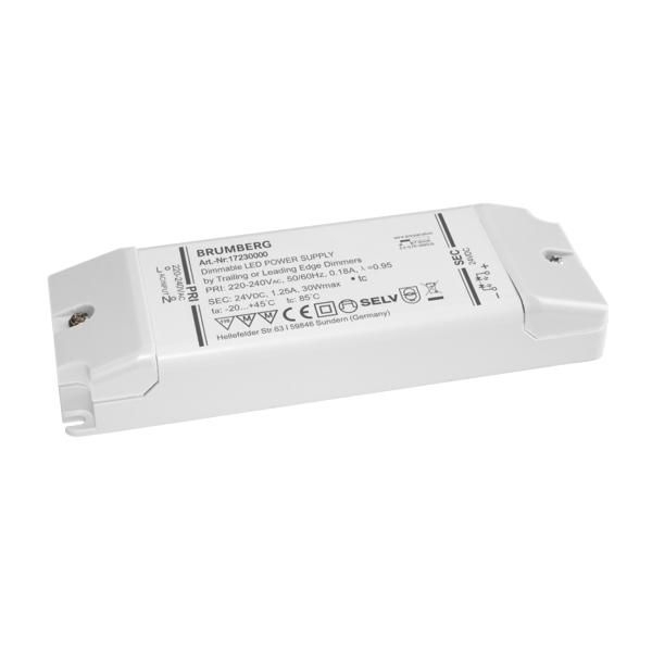 Brumberg 17230000 LED-Netzgerät 5-30 W, 24 V DC, IP20, dimmbar Phasenabschnitt